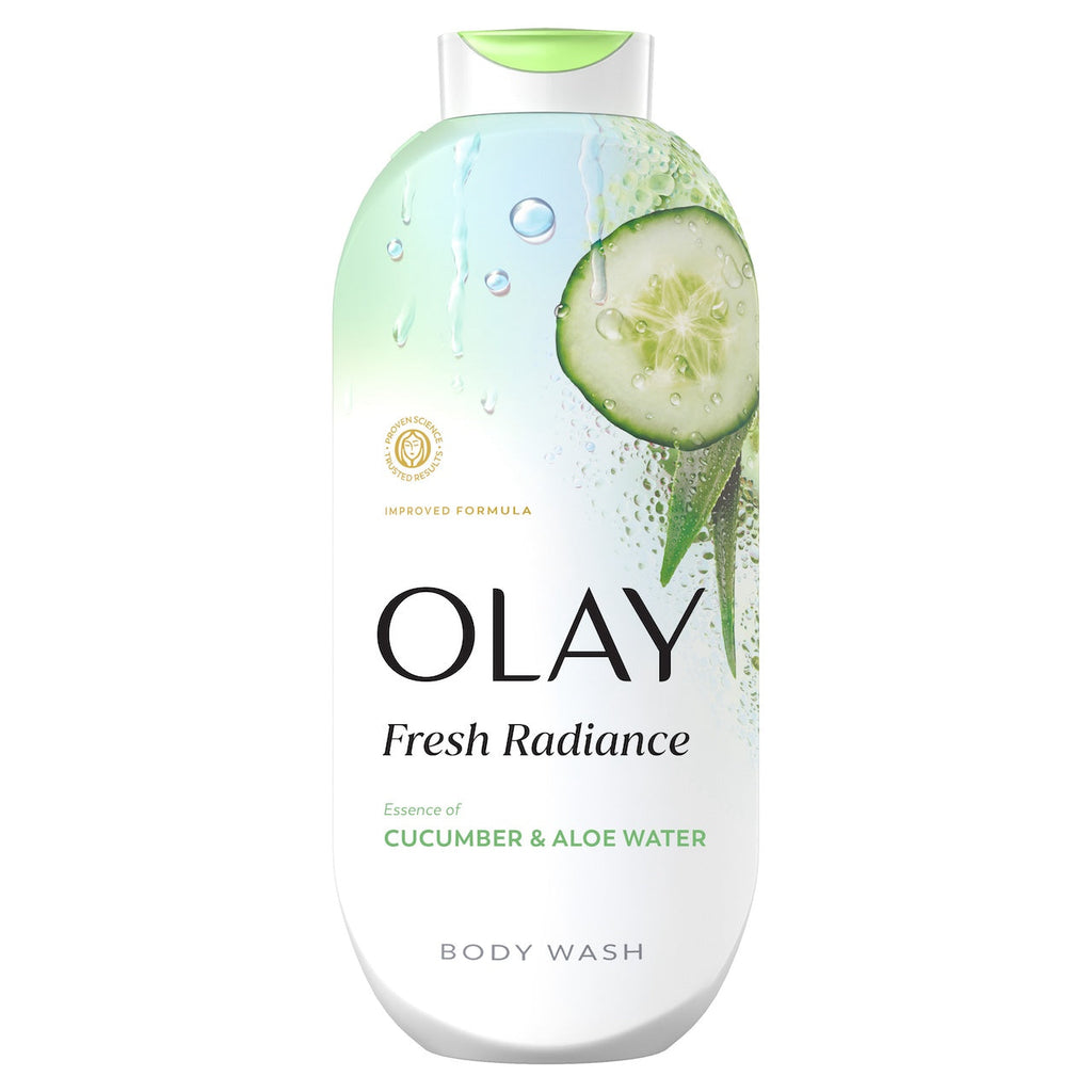Olay Fresh Radiance Body Wash with Essence of Cucumber and Aloe Water, Vitamin B3 & Antioxidant Blend