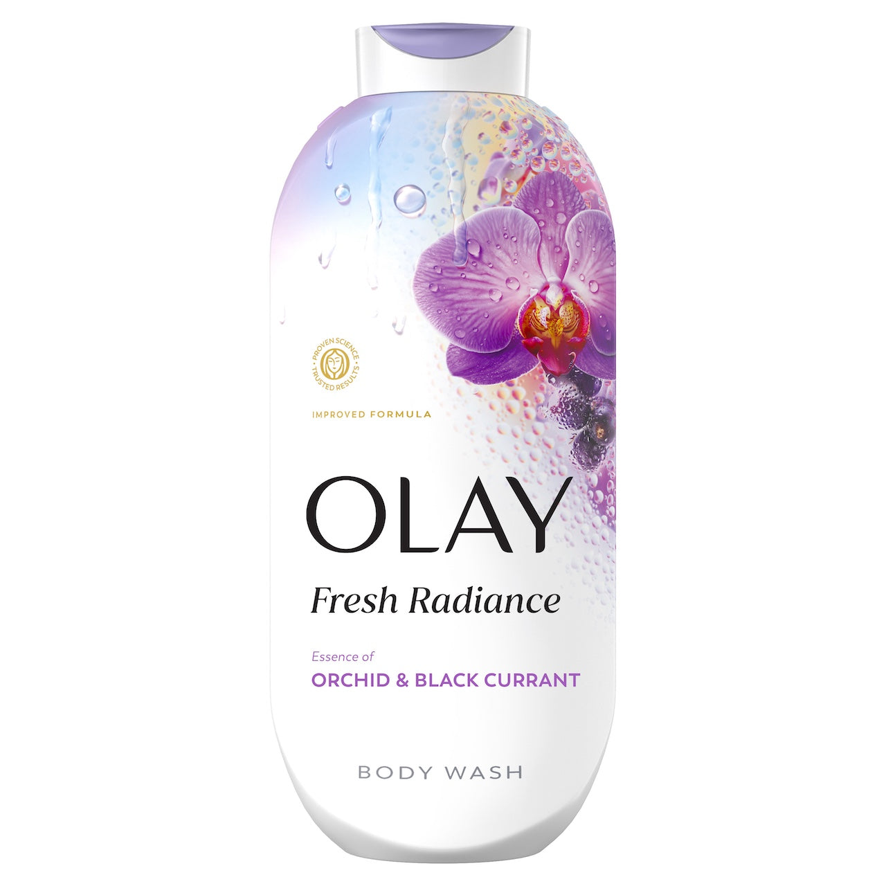 Olay Fresh Radiance Body Wash with Essence of Orchid and Black Currant, Vitamin B3 and Antioxidant Blend 22oz
