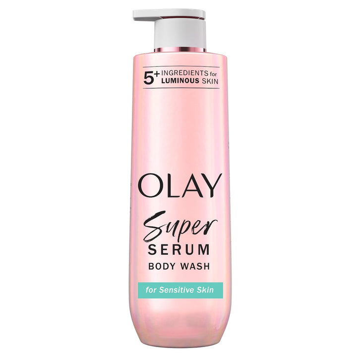 Olay Super Serum Body Wash for Sensitive Skin, 20oz, Serum Complex for Luminous Skin