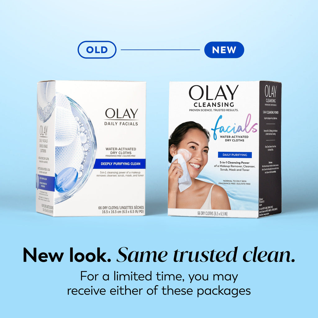 Daily Facials | Cleansing Cloths | Deeply Purifying Clean, 66 Ct