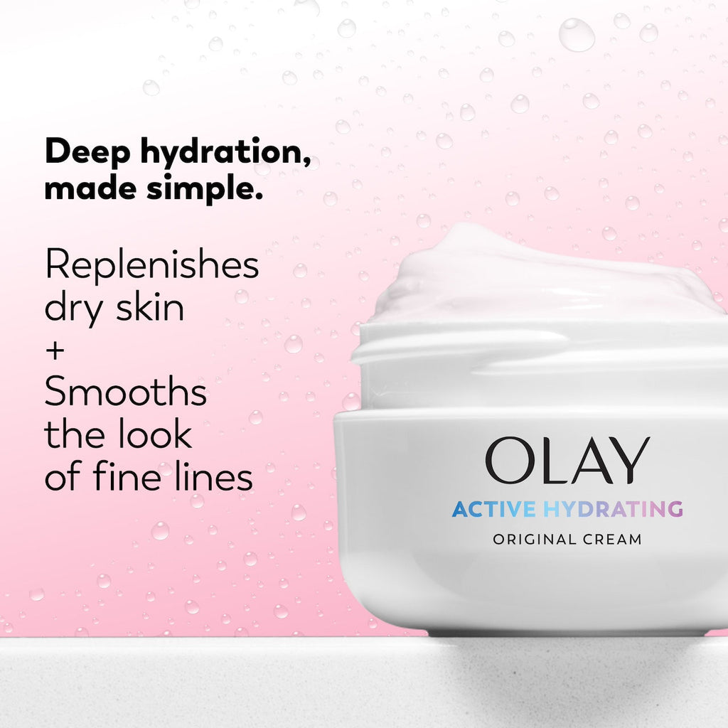 Olay Active Hydrating Cream Face Moisturizer for Deep Hydration 2oz