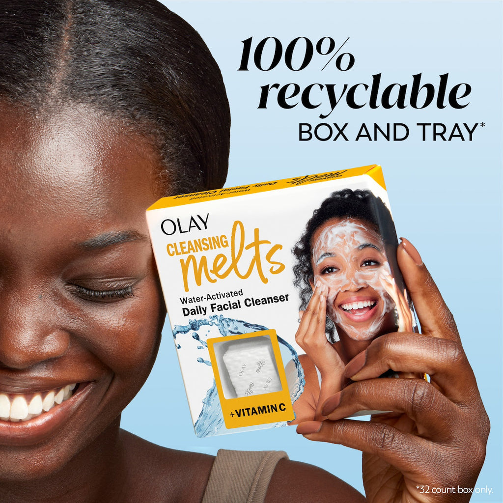 Olay Cleansing Melts + Vitamin C | 12 Count