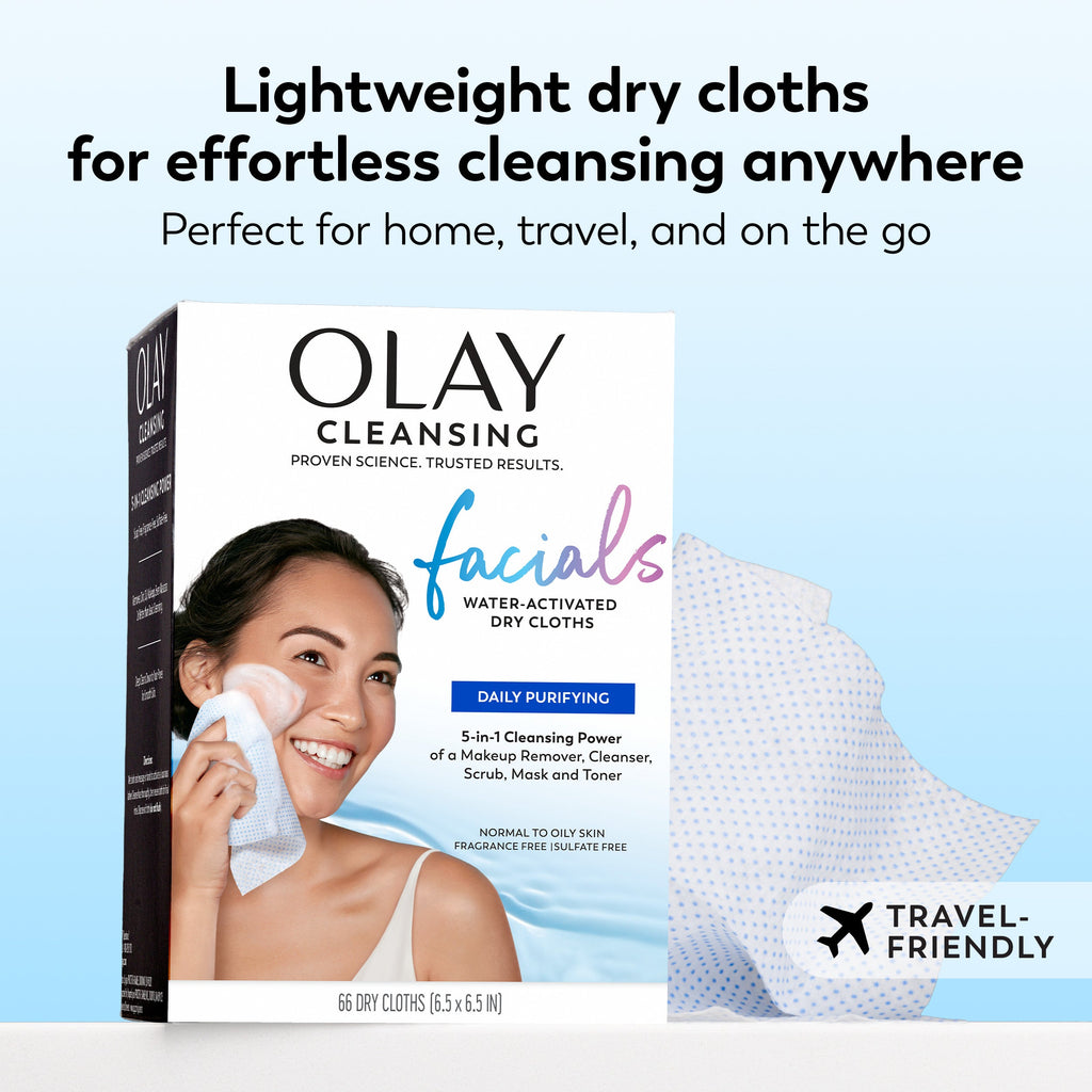 Daily Facials | Cleansing Cloths | Deeply Purifying Clean, 66 Ct