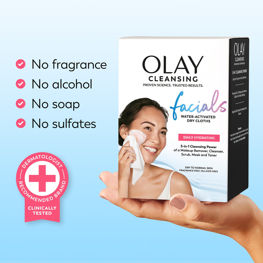 Daily Facials Cleansing Cloths Daily Hydrating Clean 66 Count