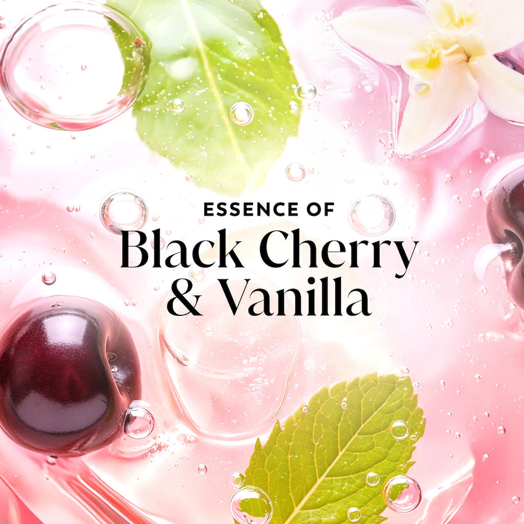 Olay Fresh Radiance Body Wash with Essence of Black Cherry and Vanilla, Vitamin B3 and Antioxidant Blend 22oz